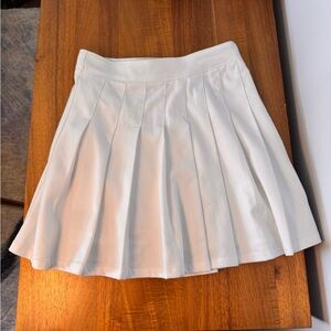 Hollister White Skater Mini Skirt